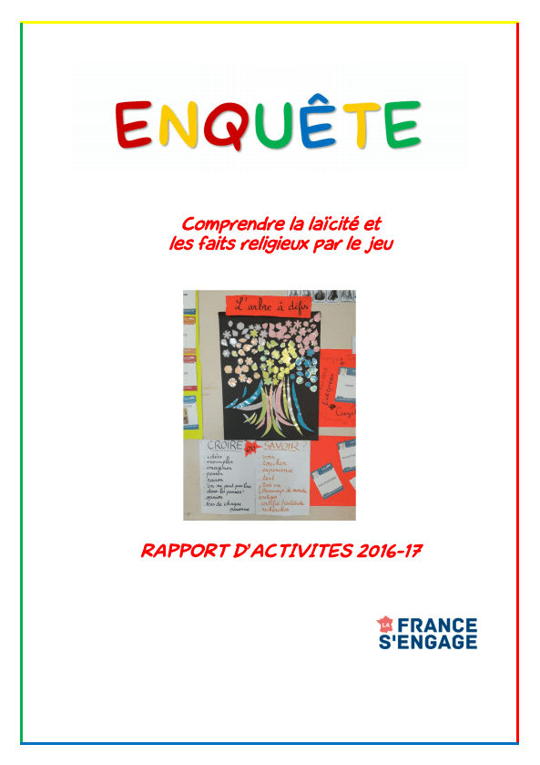 Couverture rapport d'activités 2016-2017