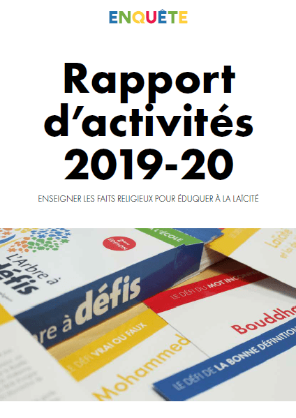 Couverture du rapport d'activités 2019-2020