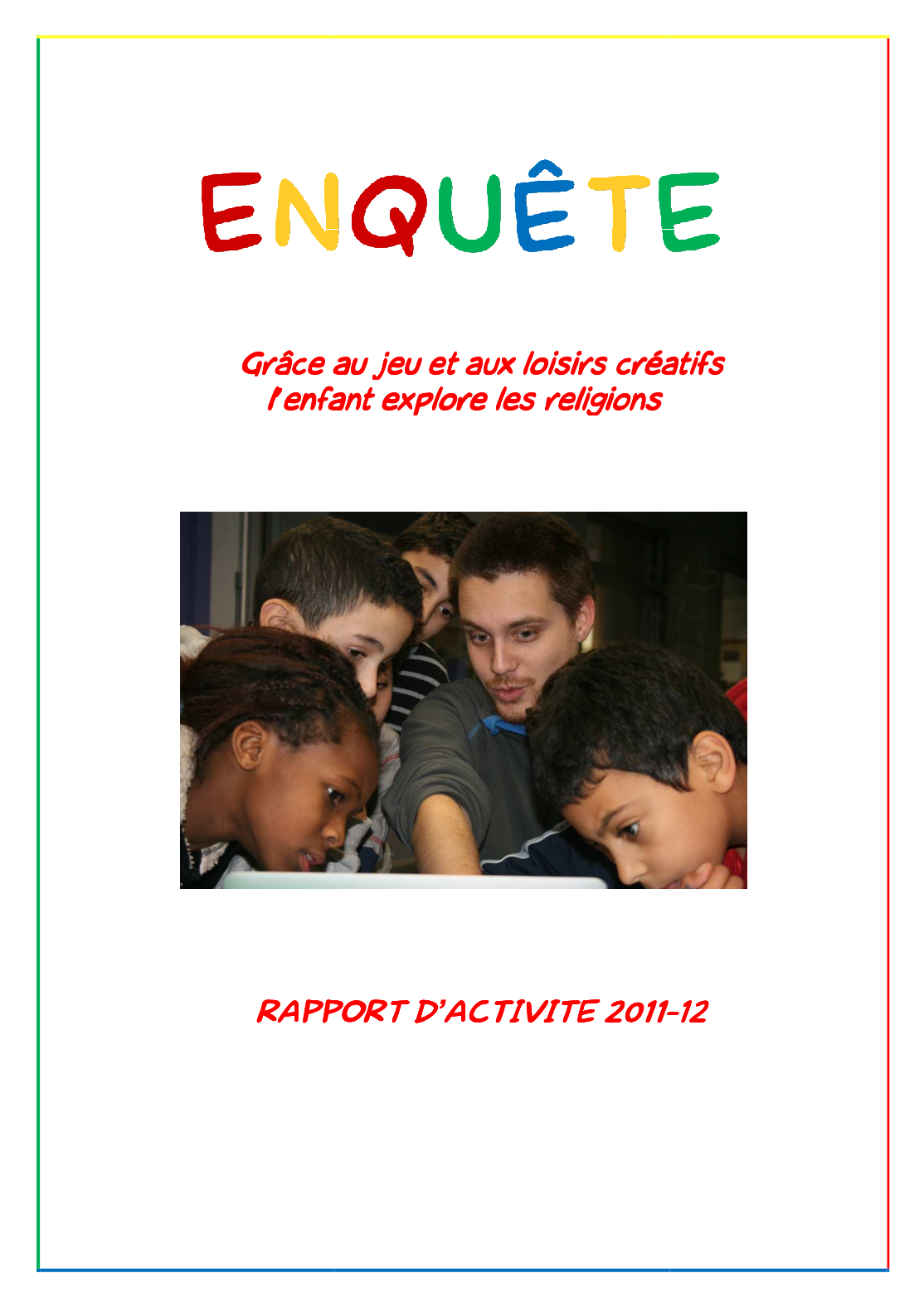 Couverture du rapport d'activités 2011-2012