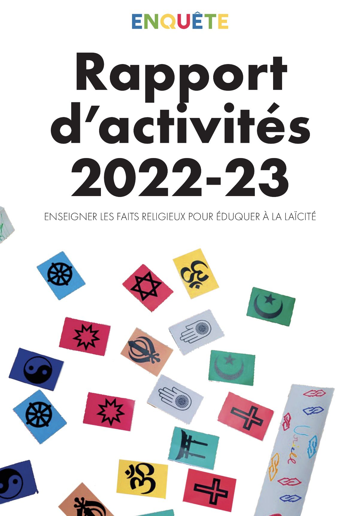couverture du rapport d'activités 2022-2023