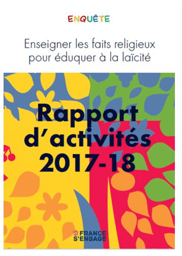 Couverture du rapport d'activités 2017-2018